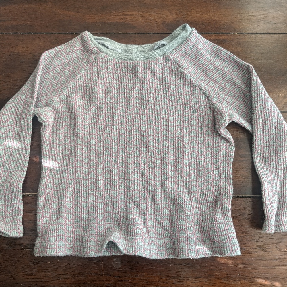 Thermal baby Gap 2T long sleeve heart shirt